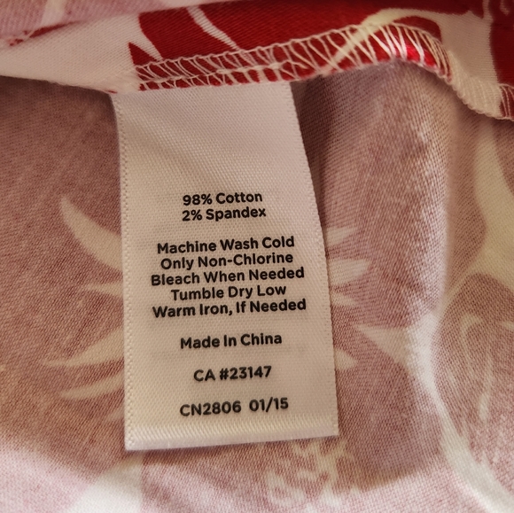 🆕️ Talbots NWT Red Floral Size 6 Skirt - Picture 9 of 11